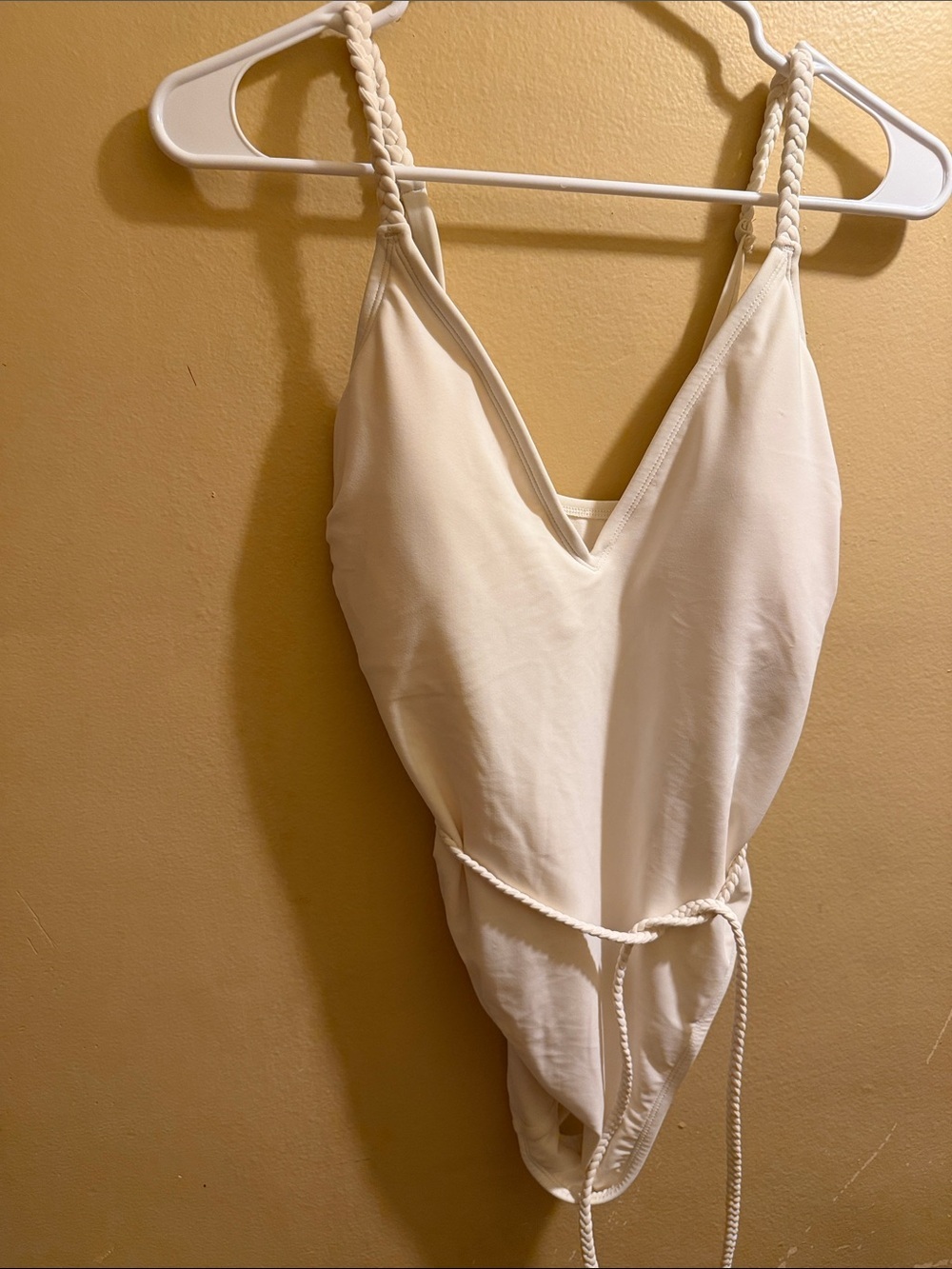 Shade and shore V-Neck Braided-Strap bathing suit